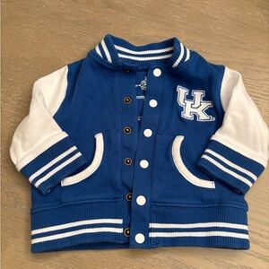 Blue and White Varsity Jacket